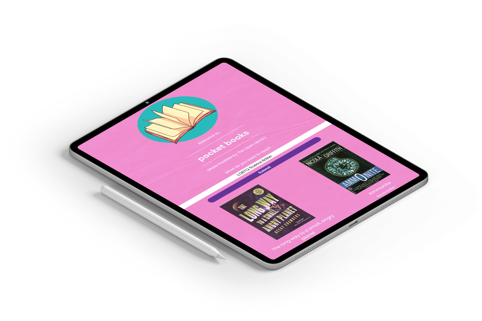 PocketBooks app Display on Tablet